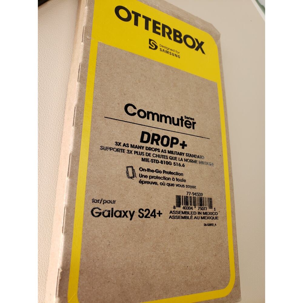 OtterBox Phone Case for Samsung Galaxy S24+ Plus - Black. Commuter Series